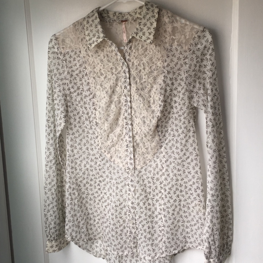 Free People lace top